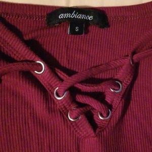 Burgundy Tank Top